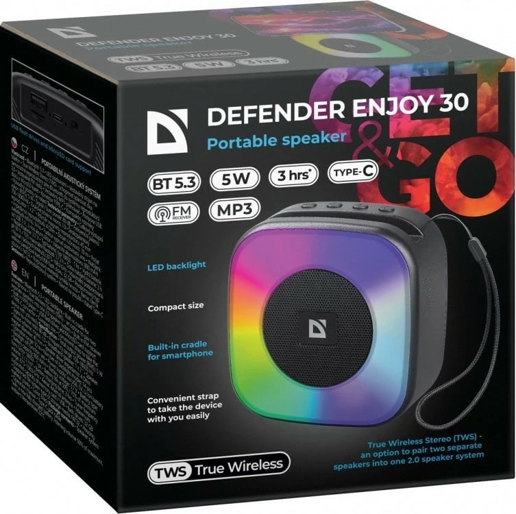 Altoparlant Bluetooth Defender Enjoy 30, 5W, i zi