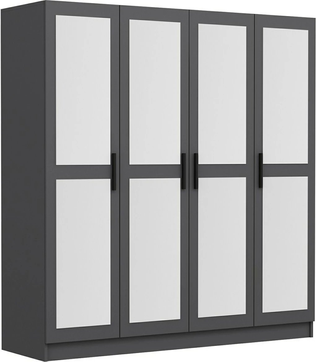 Dollap Skye Decor, ngjyrë antracit, 180x210x52cm