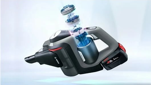 Fshesë me korrent Bosch Serie 8 BSS825MULT, 2-në-1, pa qese, Gri Fshesë me korrent Bosch Serie 8 BSS825MULT, 2-në-1, pa qese, Gri