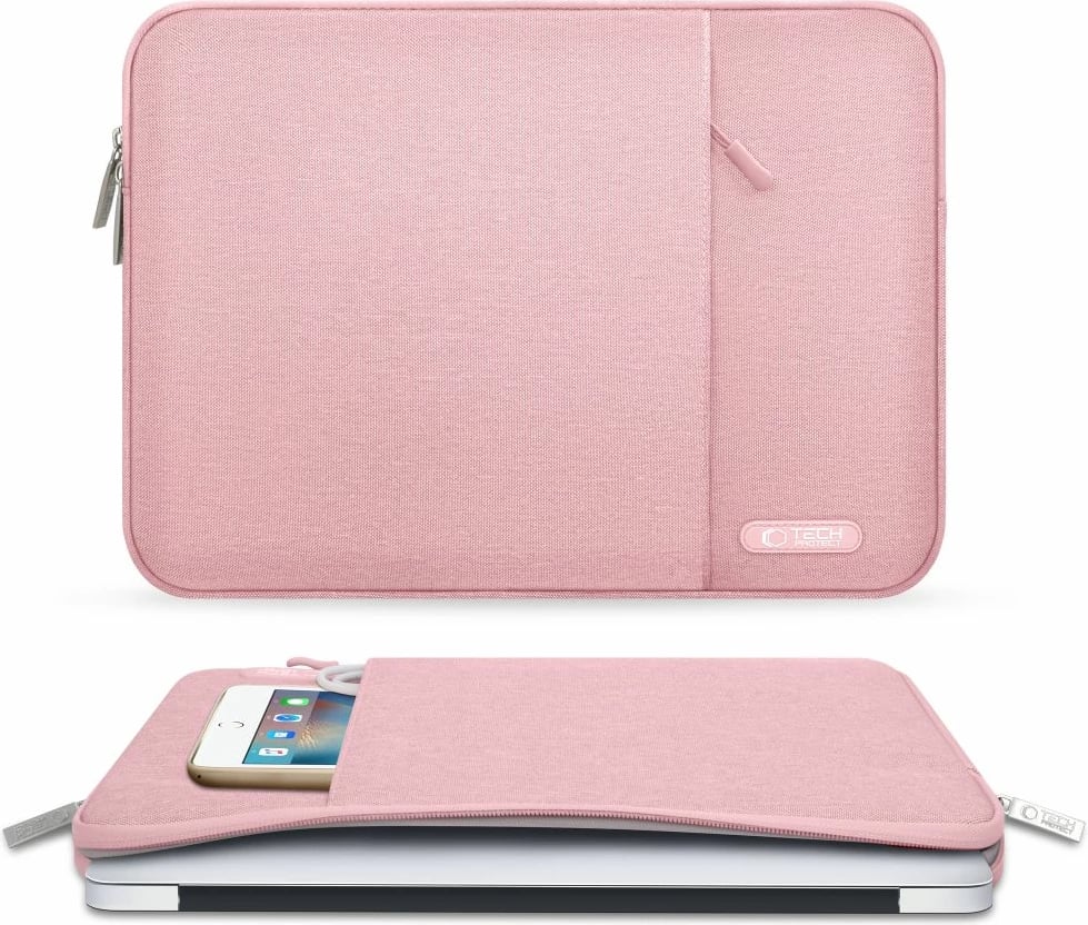 Mbështjellës laptopi Tech-Protect Sleeve, 13-14 inç, Rozë