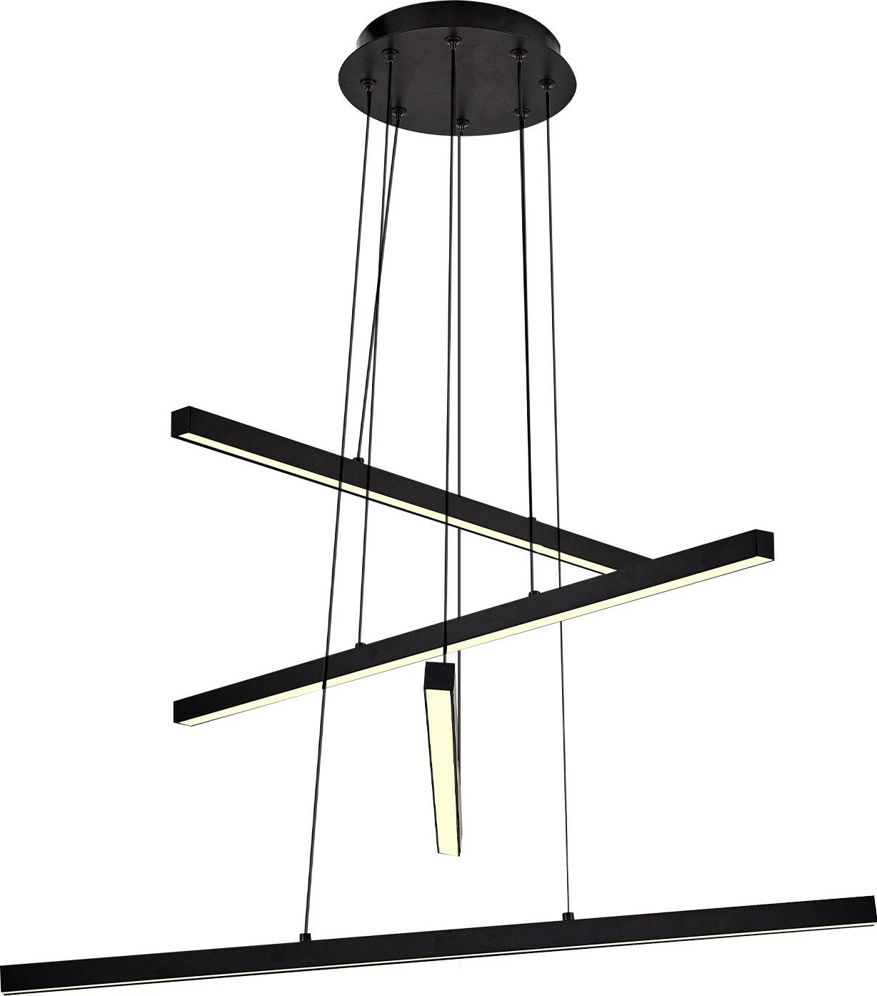 Llambë varëse moderne Opviq, L1244, e zezë