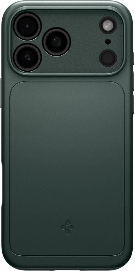 Mbështjellës Spigen Thin Fit MagSafe për iPhone 17 Pro/17 Pro Max, polikarbonat i hollë, unazë magnetike MagSafe, jeshile