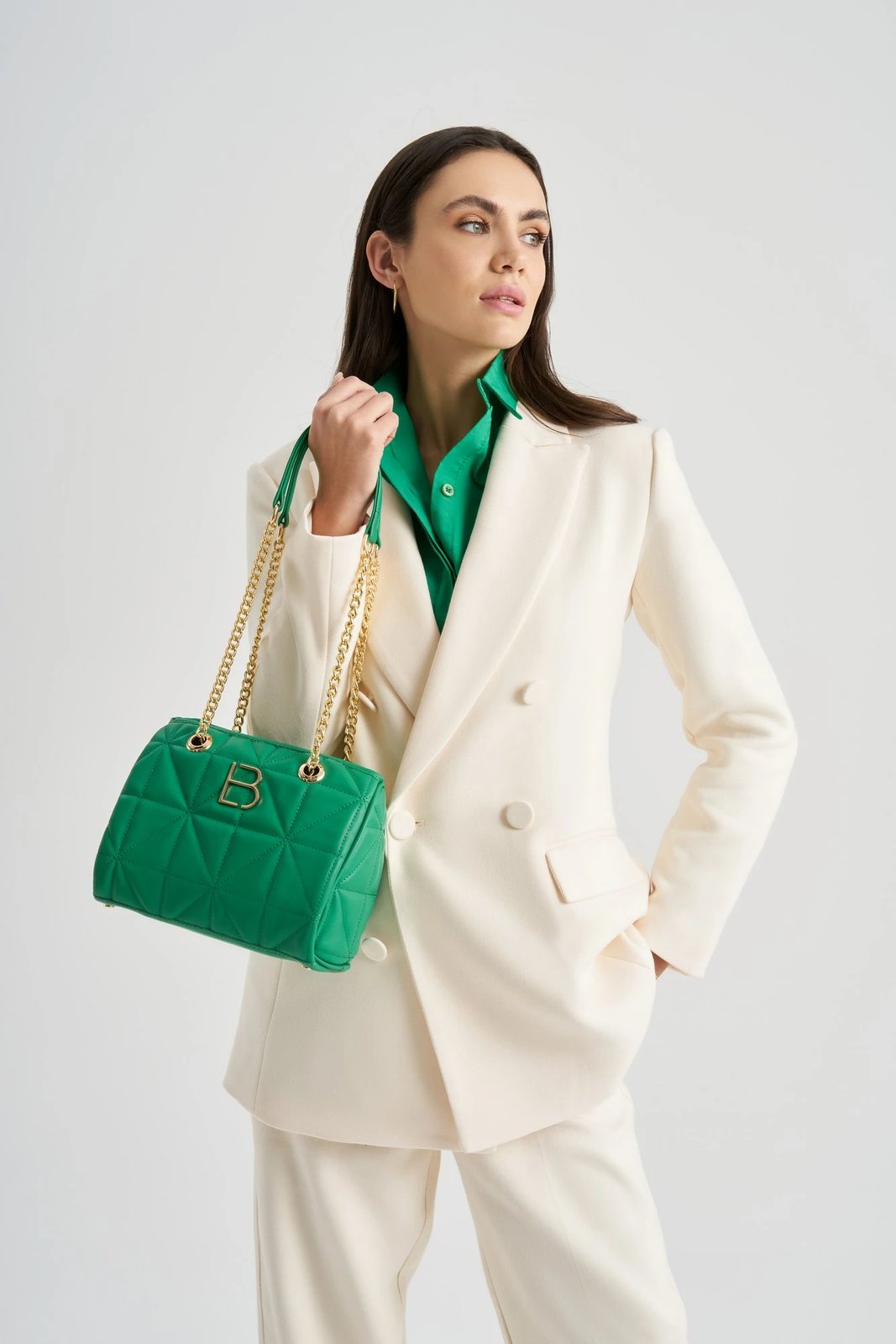 Çantë shpatullash Lucky Bees, e gjelbër, 391