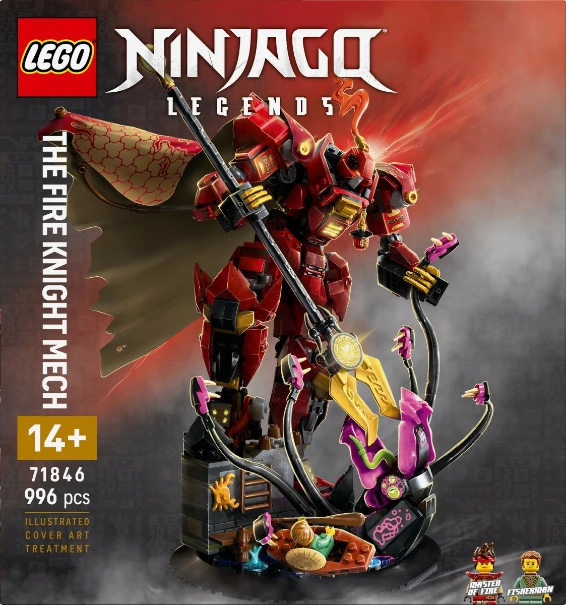 Set LEGO Ninjago Fire Knight Mech 71846, 996 pjesë, për 14+