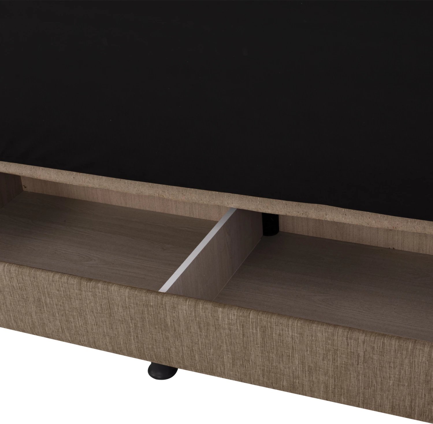 Divan shtrat tre-vendësh, pëlhurë kafe, FH3239.02