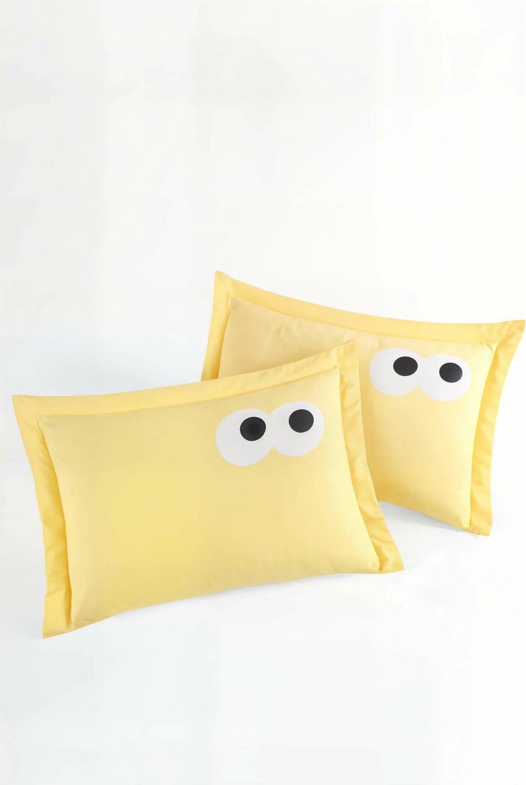 Set jastëkësh Oxford (2 copë), L'essentiel, Funny - e verdhë