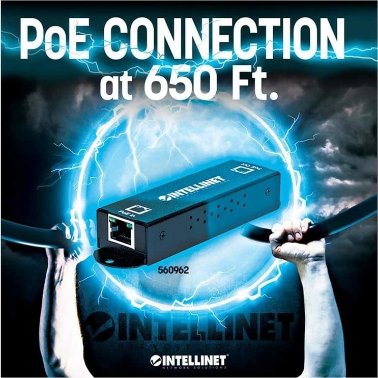Repeater Intellinet Gigabit High-Power PoE+, metal, i zi
