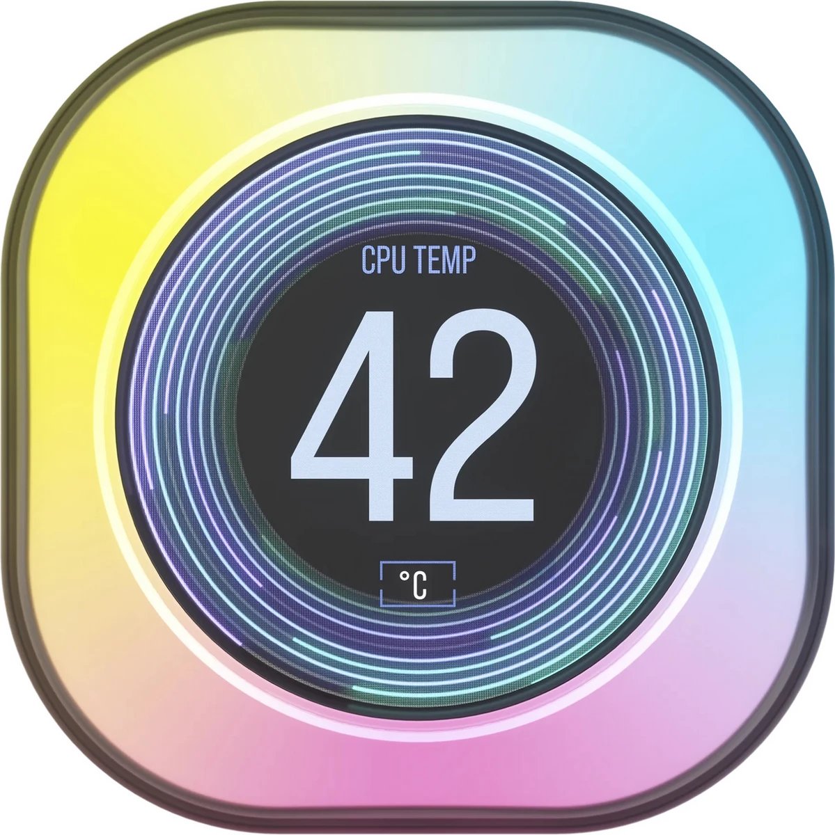 Modul ekran LCD për ftohje me ujë, Corsair iCUE Link CW-9061012-WW, i personalizueshëm, White