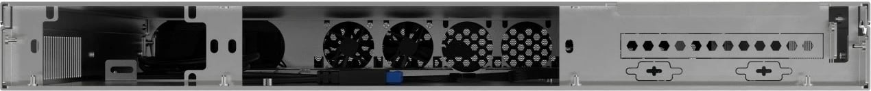 Kasë serveri RACK 19" 1U, Lanberg SC01-4201-10B, ATX/Micro ATX/ITX/SSI-CEB, PSU FLEX, 4x40mm PWM, 2x3.5" ose 2x2.5", 420mm, USB 3.0 x2, e zezë metal