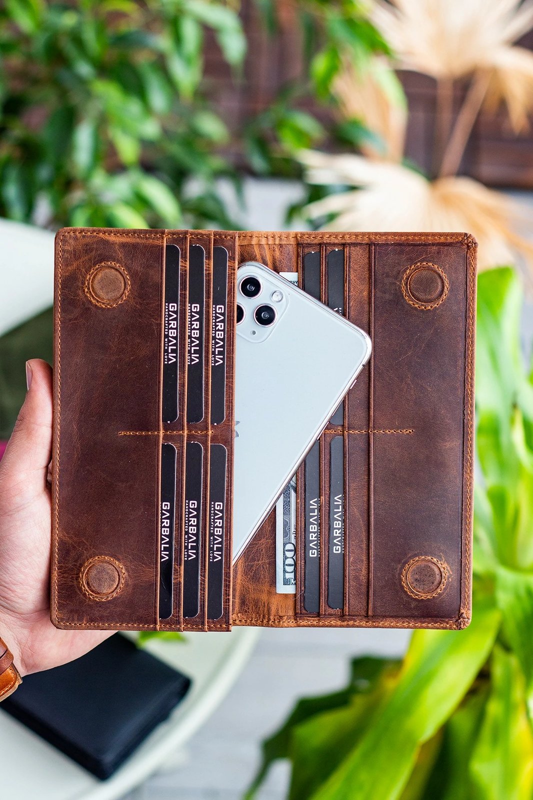 Portofol për burra, ngjyrë tan, Zoozie Bags, Hamburg