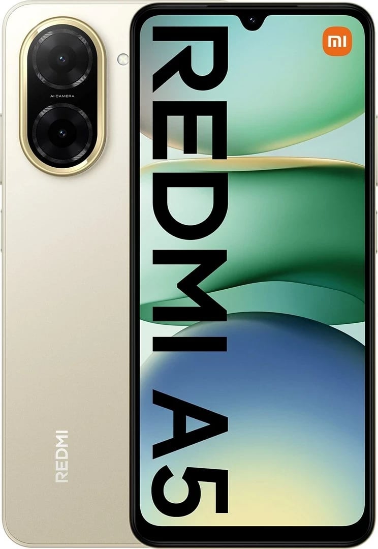 Celular Xiaomi Redmi A5, 6.88", 3 GB RAM, 64 GB, Android 15, Gold