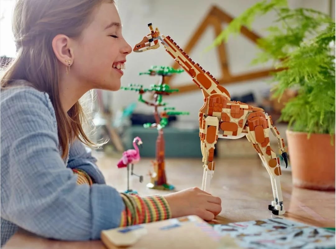 Set lodrash LEGO Creator 3-in-1 31150, 780 pjesë, Kafshë të egra nga safari, plastikë