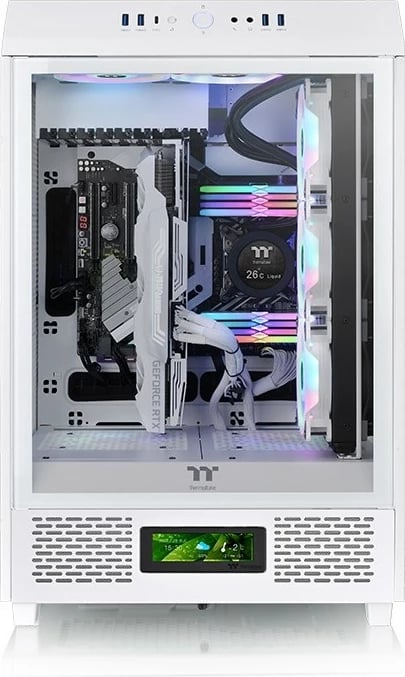 Panel LCD Thermaltake për kasë The Tower 500 Snow, i bardhë