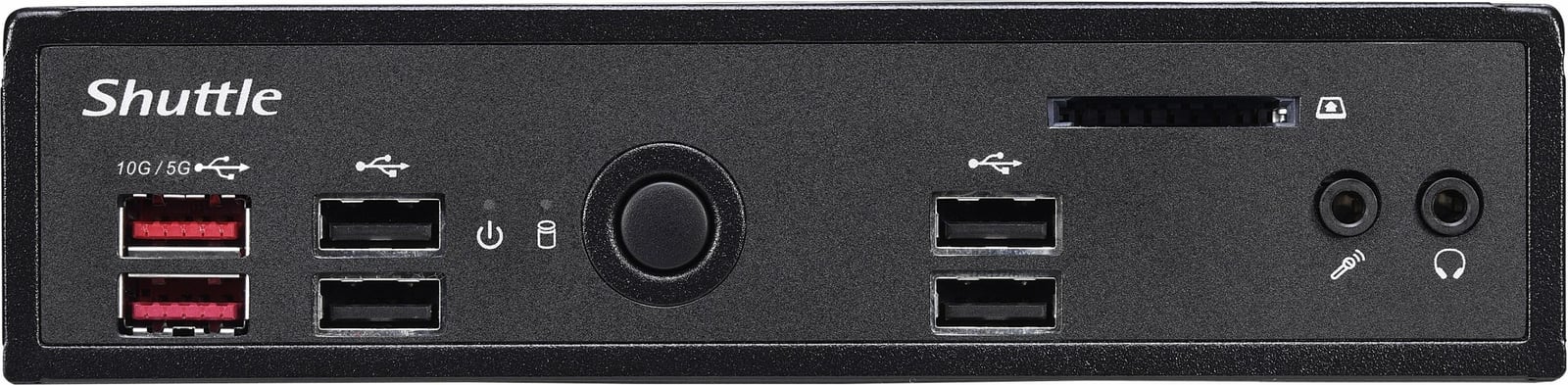 Mini PC Shuttle XPC slim Barebone DS20U3V2, i3-10110U, 2x LAN, fanless, 1.3L