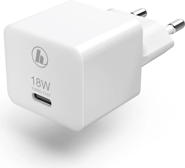 Karikues mini Hama, USB-C, 18W, i bardhë, 188350