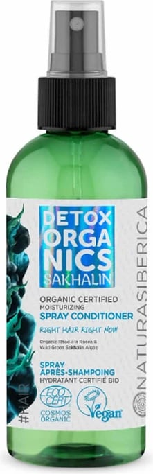 Spray balsam flokësh unisex Natura Siberica Sakhalin Organic Certified Moisturizing 170ml