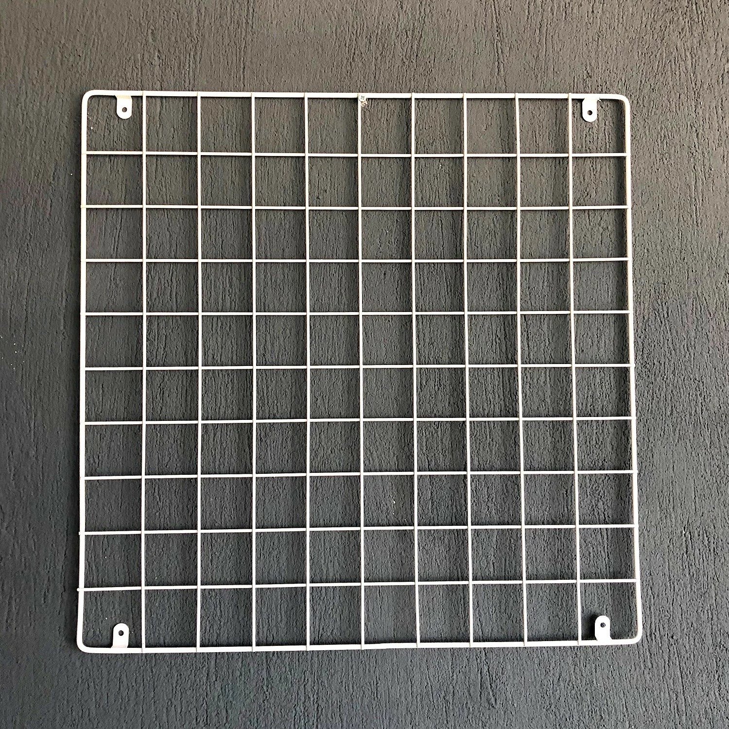 Aksesor dekorativ metalik për mur, Wallity, WR006, ngjyrë e bardhë, 60x60x3 cm