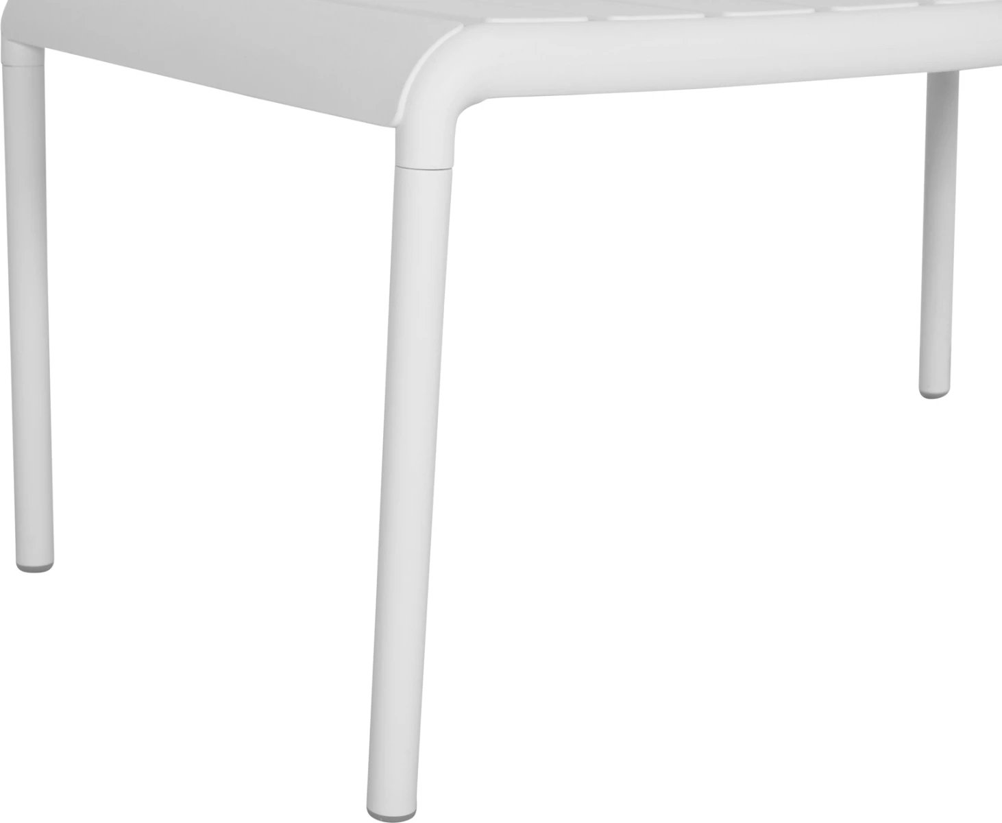 Tavolinë kafeje për jashtë, polipropilen e bardhë, KORVER FH6334.01, 100x60x46cm