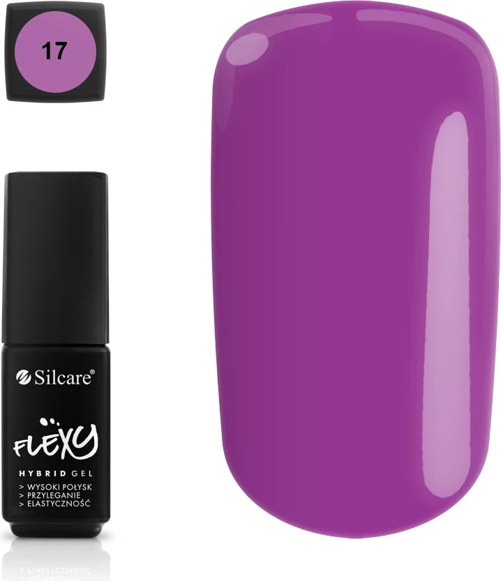 Llak për thonj Silcare Flexy Hybrid Gel Hybrid Nail Polish 17, 4.5g