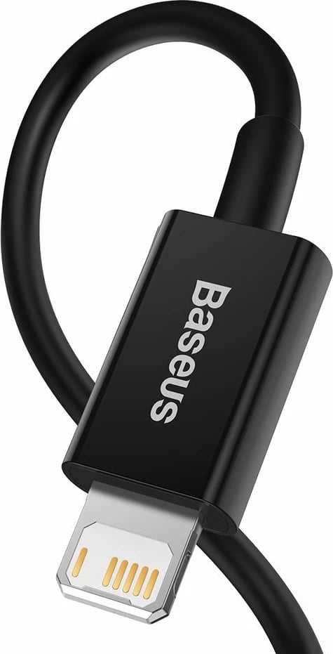 Kabllo Baseus Superior USB-Lightning CALYS-A01, 1m, 2.4A, e zezë