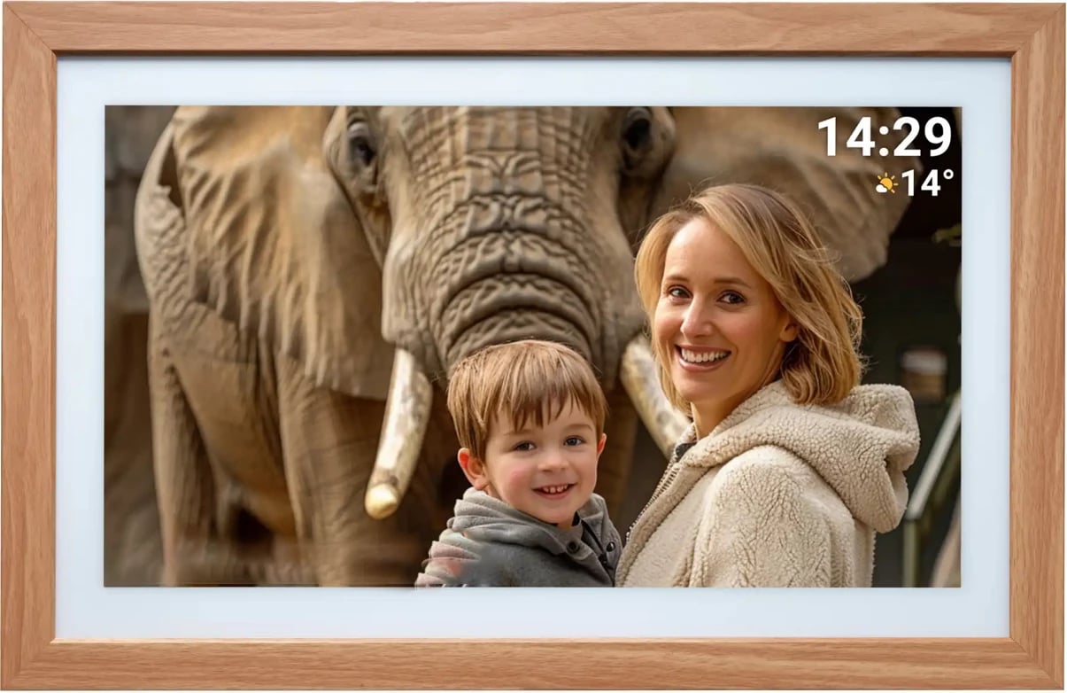 Kornizë digjitale Denver Frameo PFF-2162LW, 21.5", Full HD, 16 GB, kafe e çelët