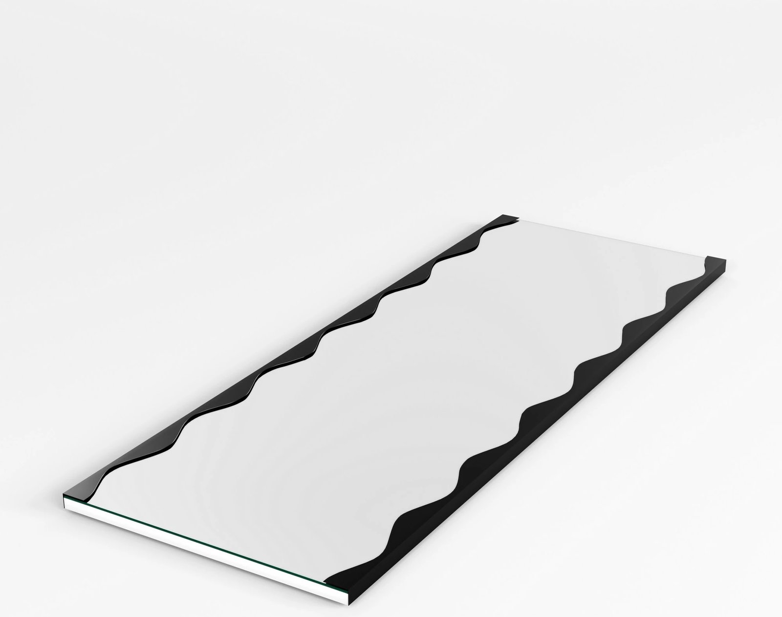 Pasqyrë dekorative Melodia, ngjyrë e zezë, Skye Decor