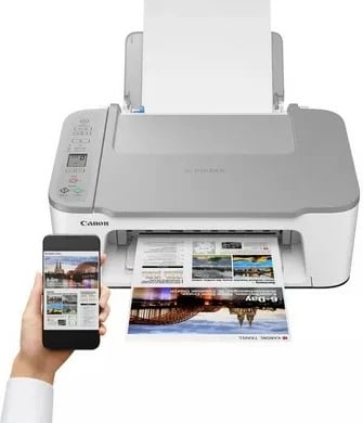 Printer multifunksional Canon PIXMA TS3451, inkjet, Wi-Fi, ngjyrë, gri/bardhë