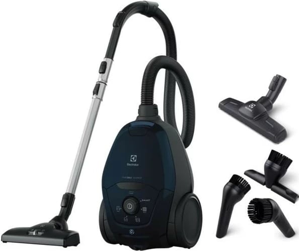 Fshesë me korrent Electrolux Pure D8 PD82-4ST Silence, me qese, 3.5L, 600W, e zezë