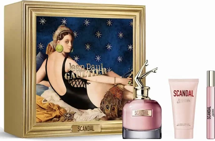 Eau de Parfum për femra Jean Paul Gaultier Scandal, set 3 copë, 80ml