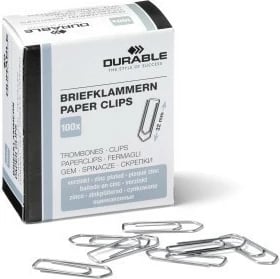 Kapëse letra Durable 121025, 32 mm, 100 copë, argjend