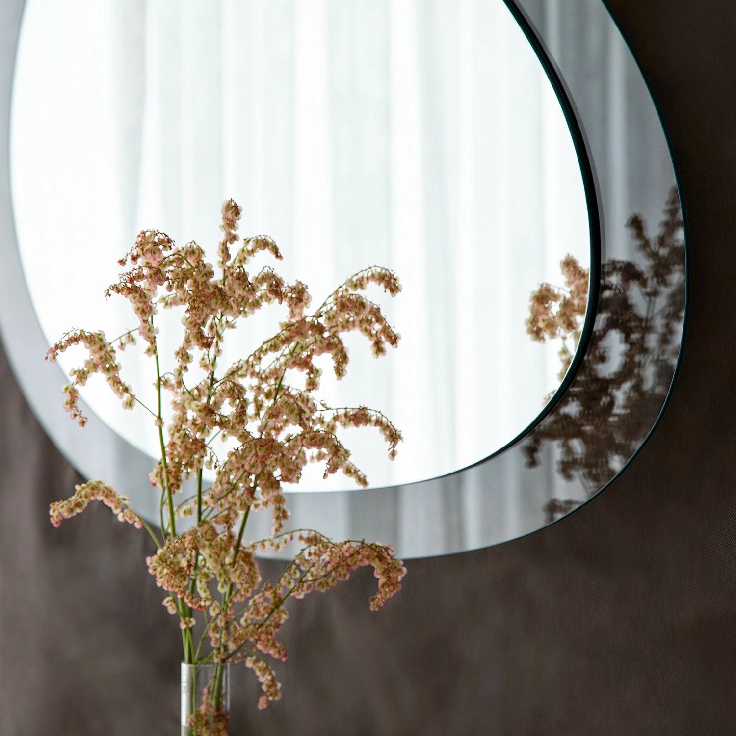 Pasqyrë Skye Decor, ngjyrë transparente, Aqua Porto