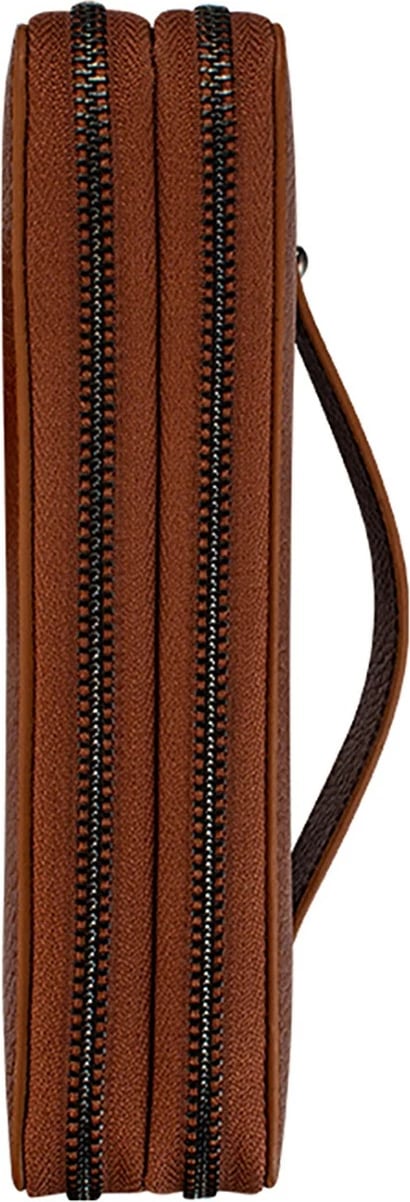 Portofol uniseks Zoozie Bags, ngjyrë tan, Orleans