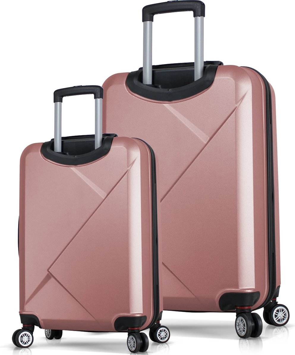 Set valixhesh (2 copë), ngjyrë rozë gold, Zoozie Bags, 6929