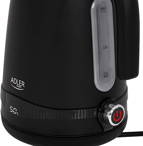Çajnik elektrik Adler AD1295 1.7L rregullim temperature LCD inox 2200W i zi