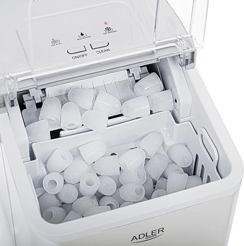 Prodhues akulli Adler AD 8086 12 kg/24h 1.5L pastrim automatik 100 W, argjendtë