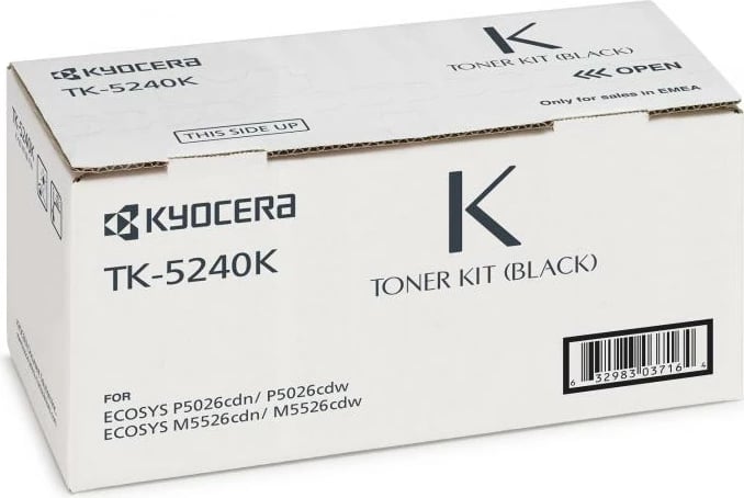 Toner Kyocera TK-5240K rendiment 2,400–4,400 faqe, i zi
