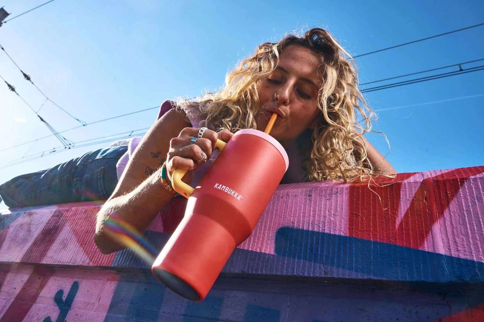 Termus Kambukka Rio Tumbler 950ml, Portokalli