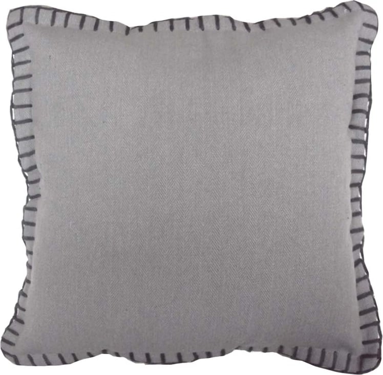 Jastëk dekorativ Filo, material pambuku, ngjyrë gri, 45x45cm