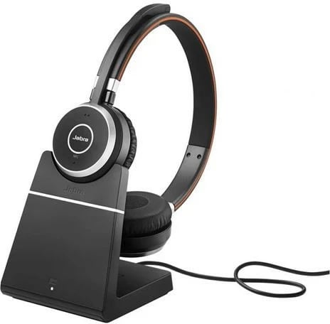Kufje Jabra Evolve 65 TE Link 390a UC me stand, Bluetooth, Stereo, të zeza
