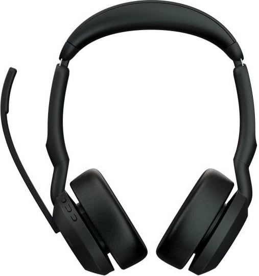 Kufje me mikrofon, Jabra, Evolve2 55 MS Stereo (25599-999-989), rreze pa tel 30m, kabllo 1m, e zezë