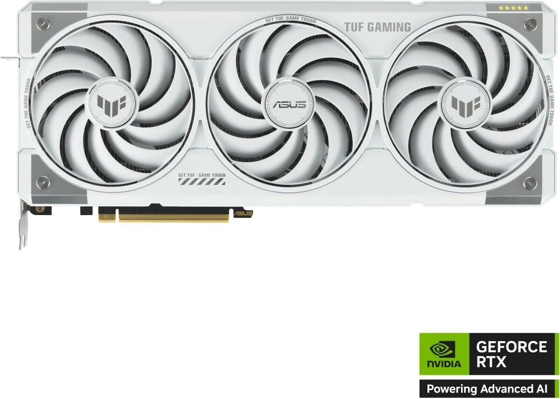 Kartë grafike Asus TUF Gaming GeForce RTX 5070 Ti OC 16GB GDDR7 256-bit PCIe 5.0 3xDP/2xHDMI, e bardhë