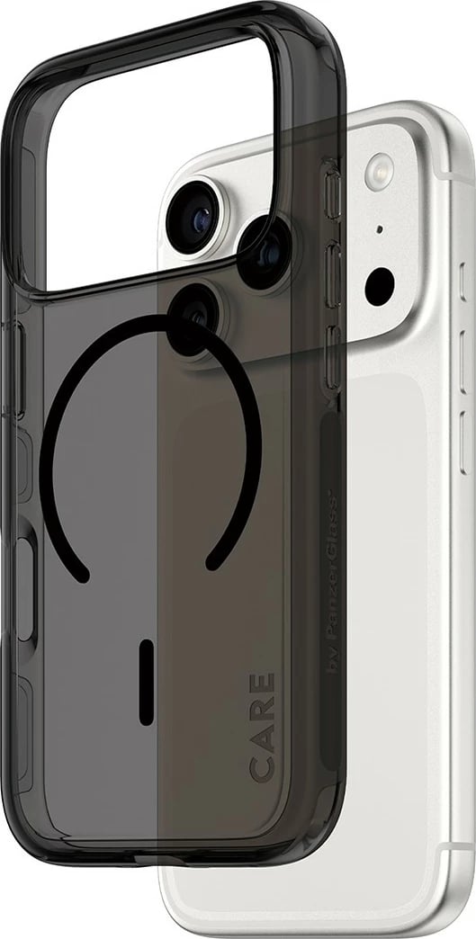 Mbështjellës PanzerGlass CARE BY FLAGSHIP CASE URBAN EXP, për celular, MagSafe, e zezë transparente