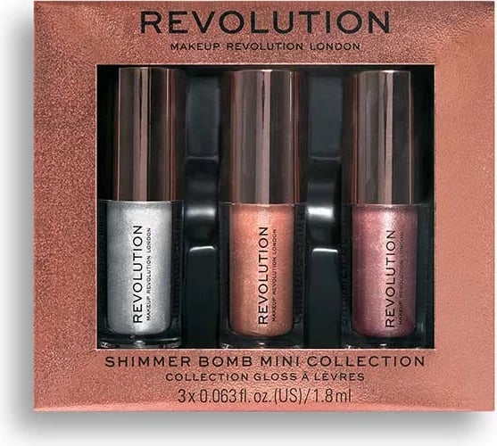 Revolution Lip Gloss - Shimmer Bomb Mini Collection
