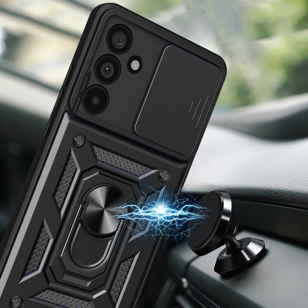 Mbështjellës Tech-Protect CamShield Pro për Samsung Galaxy M55 5G, i zi