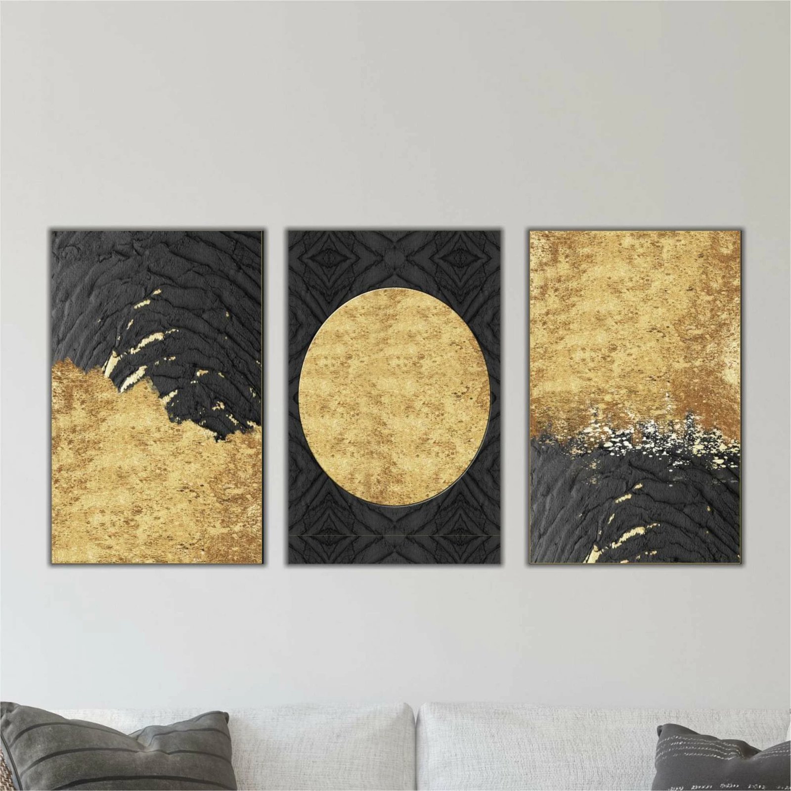 Pikturë dekorative MDF, 3 copë, Wallity, shumëngjyrëshe, Mdf - 00105