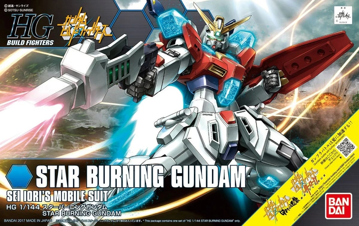 Model Star Burning Gundam Bandai 1/144