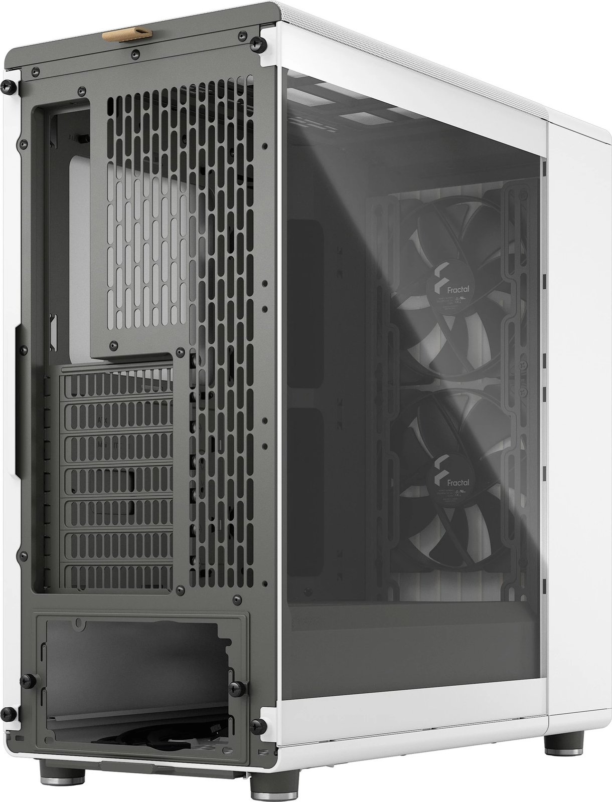 Kasë Fractal Design North Chalk White, Midi Tower, xham i kalitur Kasë Fractal Design North Chalk White, Midi Tower, xham i kalitur