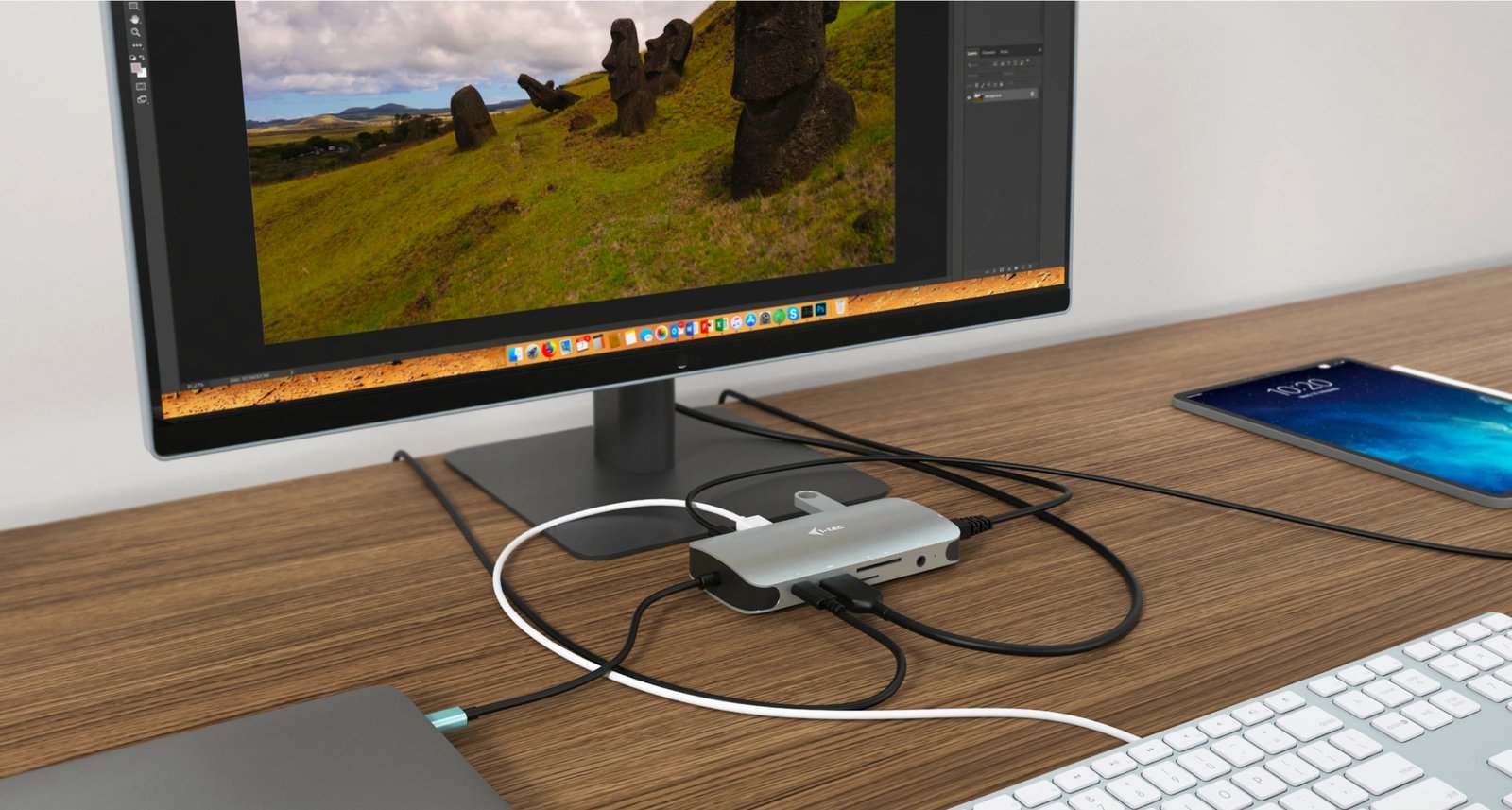 Doking stacion I-Tec Metal USB-C Travel Nano Dock, HDMI/VGA, LAN, Power Delivery 100W, argjend