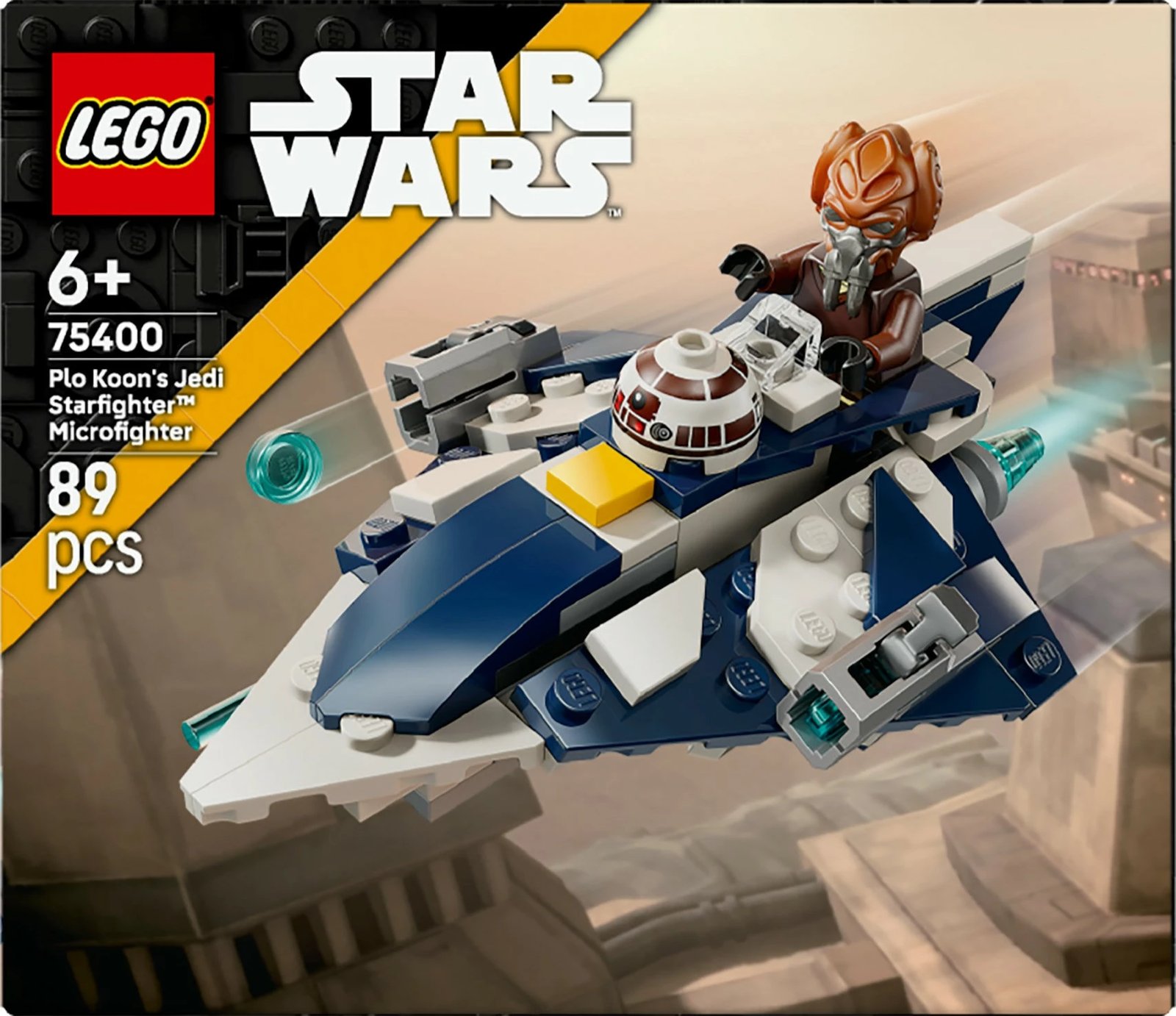 Set ndërtimi LEGO Star Wars 75400 Plo Koon’s Jedi Starfighter Microfighter, 89 pjesë, shumëngjyrësh