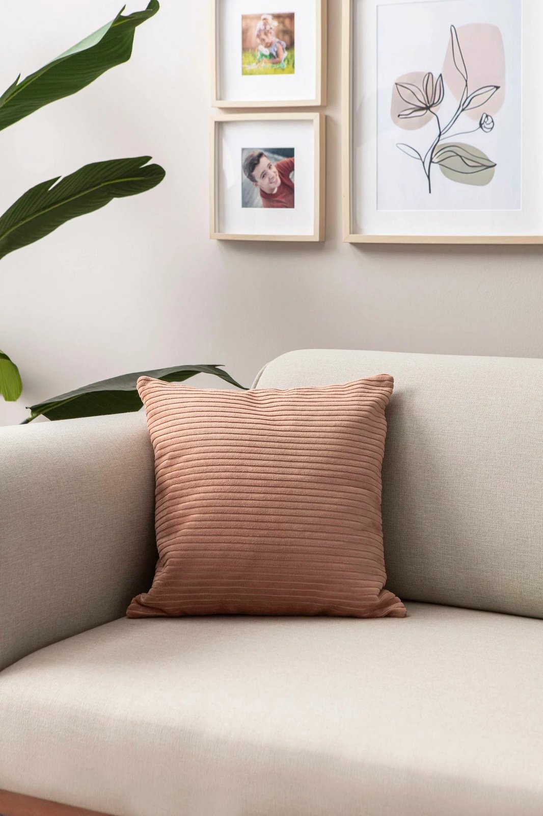 Set mbulesash për jastëk (2 copë), ngjyrë pluhur, Evila Originals, 43x43cm